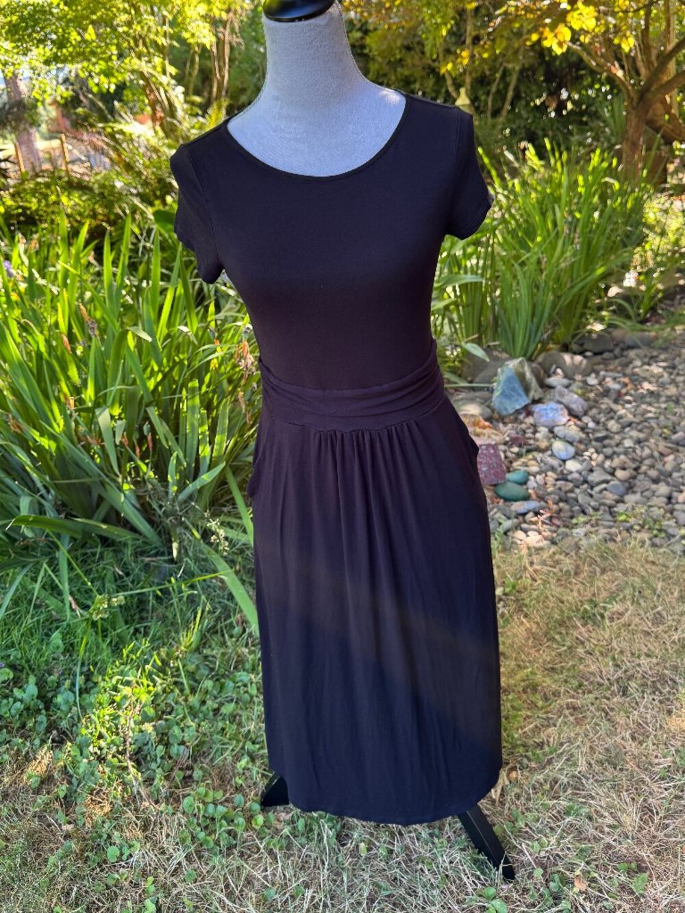 BODEN Jersey Dress, Black, Size: 4L